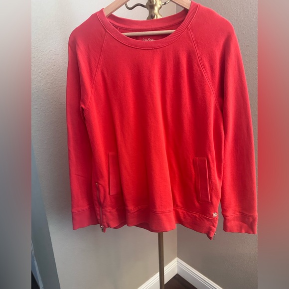 Lily Pulitzer Beach Comber Pullover in Ruby Red - Size Large - Picture 4 of 11